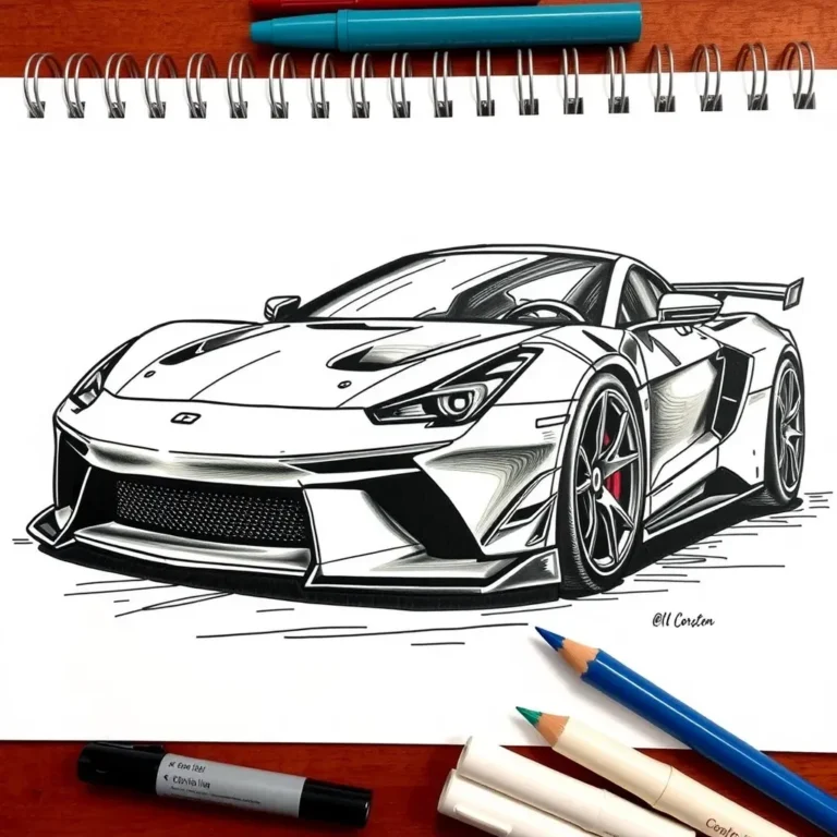 15 Cool Car Drawing Ideas That’ll Get You Pumped to Sketch Right Now