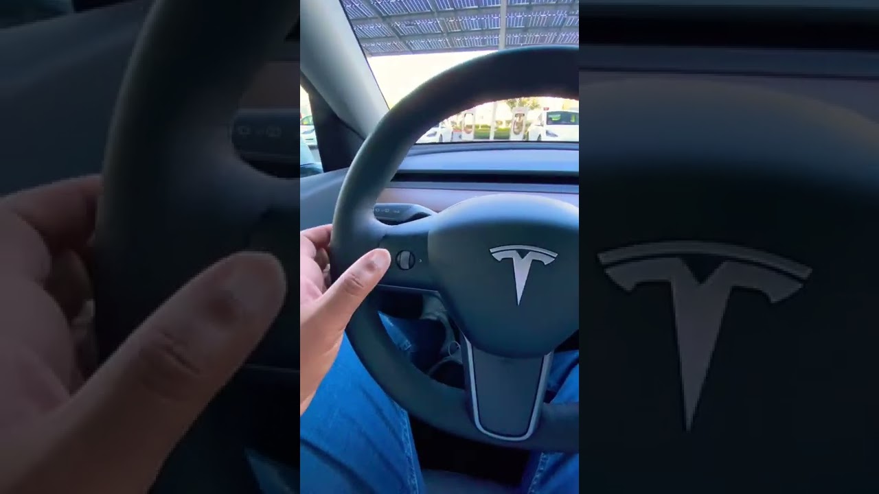 How to Adjust Steering Wheel Tesla Model Y