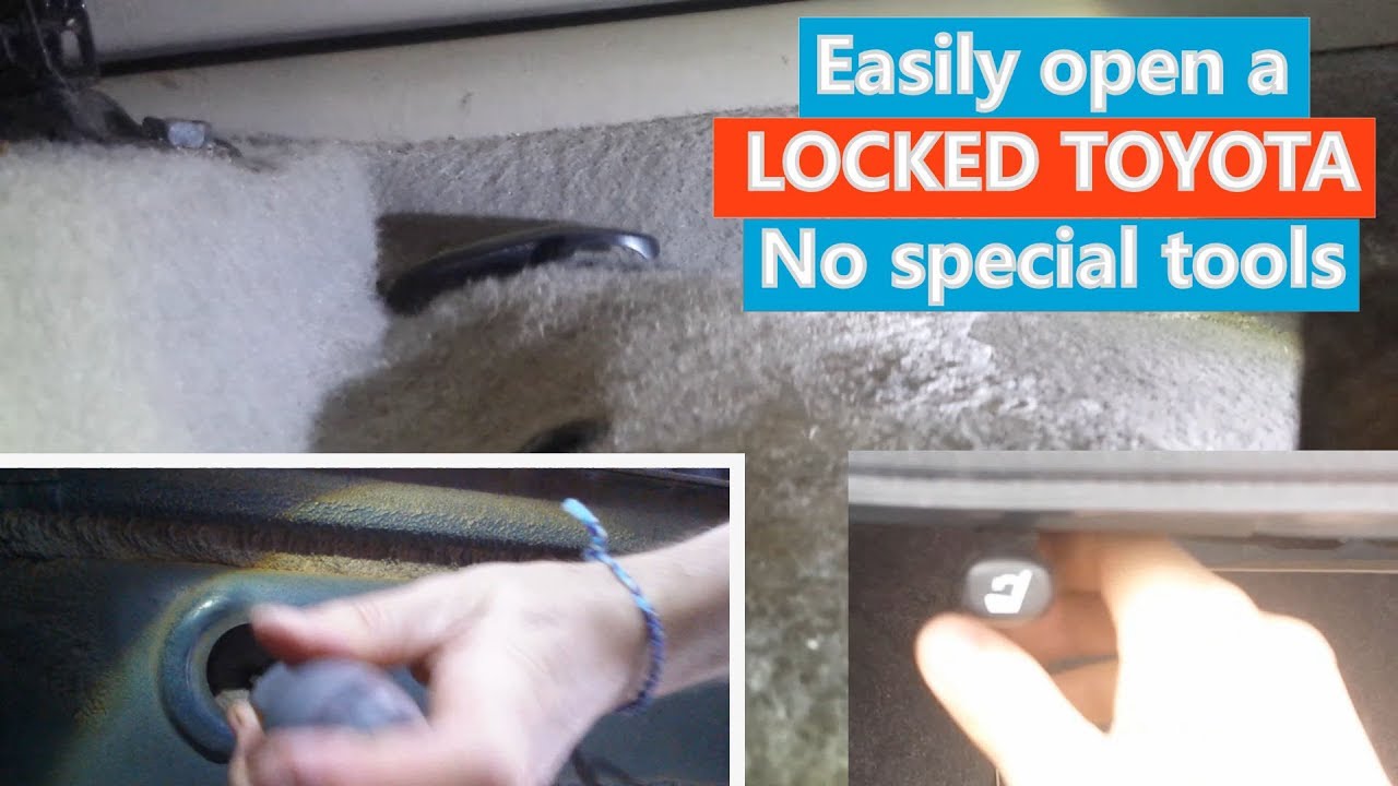 How to Unlock Toyota Camry Trunk Without Key