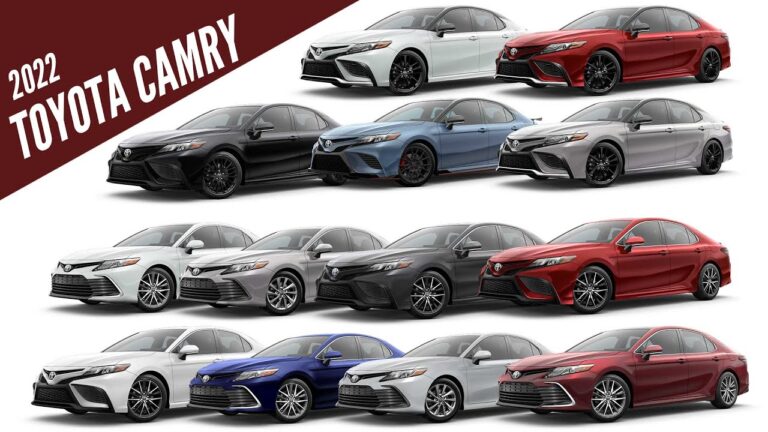 What Colors Does Toyota Camry Come In?